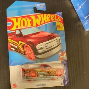 Mattel Hot Wheels Red and Yellow Custom Ford F-100